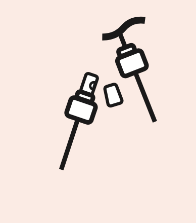 DISPOSE OF PUMP / SPRAY + CAP